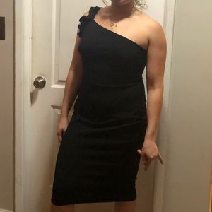 One Shoulder Very Cute Black Dress Size Large